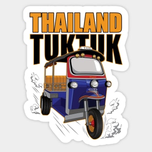 Thailand tuktuk taxi vintage style in Bangkok Sticker